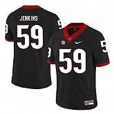 Georgia Bulldogs 59 Jordan Jenkins Black Nike College Football Jersey Dzhi,baseball caps,new era cap wholesale,wholesale hats